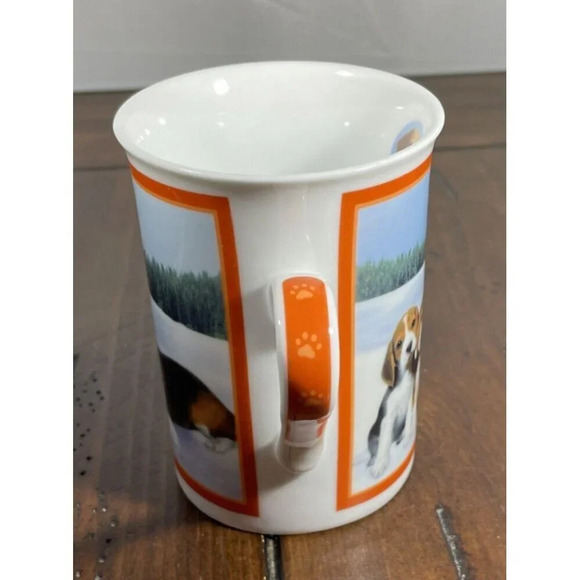 Beagle Dog Coffee Collector Mug Cup Frosty Friends Danbury Mint 4 Inch - Picture 5 of 6